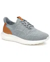 Johnston & Murphy Men's Amherst 2.0 Knit Plain Toe Sneakers In Gray
