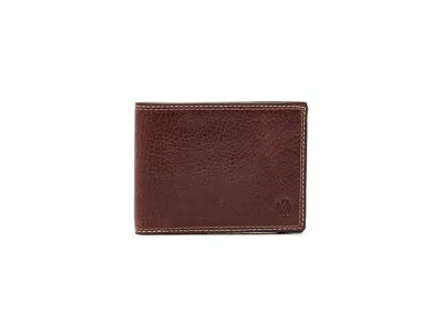 Johnston & Murphy Double Contrast Stitch Billfold Wallet Wallet Handbags Tan, Leather