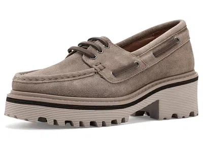Johnston & Murphy Emmalynn Boat Shoes Women's Shoes Taupe Suede: 10 M In Brown