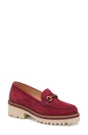 Johnston & Murphy Emmalynn Lug Sole Bit Loafer In Burgundy
