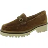Johnston & Murphy Emmalynn Womens Lugged Sole Suede Loafers In Multi
