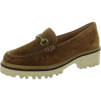 Johnston & Murphy Emmalynn Womens Lugged Sole Suede Loafers In Multi