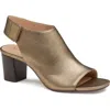 Johnston & Murphy Evelyn Open Toe Sandal Bootie In Brown