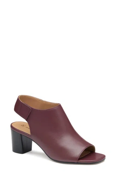 Johnston & Murphy Evelyn Slingback Sandal In Bordeaux Glove
