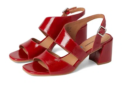 Johnston & Murphy Everly Asymmetrical Sandal In Red
