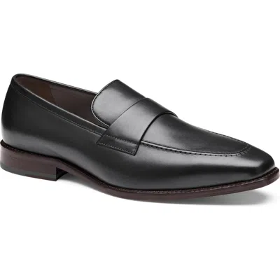 Johnston & Murphy Floyd Penny Loafer In Black