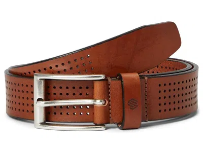 Johnston & Murphy Full Perforated Belt Men's Belts Tan: 32 In Brown