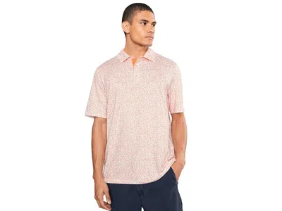 Johnston & Murphy Game Day Multi-sport Print Polo Men's Clothing Burnt Orange: Md