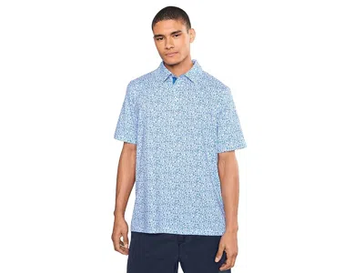 Johnston & Murphy Game Day Multi-sport Print Polo Men's Clothing Royal Blue: Md