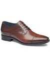 Johnston & Murphy Gibbons Mens Leather Pointed Toe Oxfords In Multi