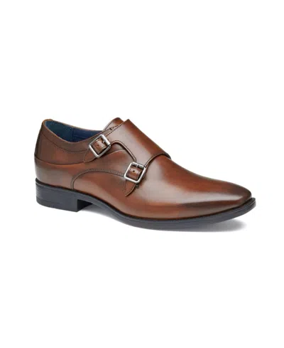 JOHNSTON & MURPHY GIBBONS OXFORDS MEN'S BROWN LEATHER DRESS SHOES VER608