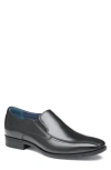 Johnston & Murphy Gibbons Run-off Shoe In Black Full Grain