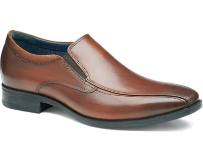 JOHNSTON & MURPHY GIBBONS RUN-OFF MEN'S BROWN LEATHER DRESS SHOES RHS4958