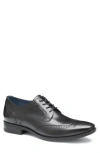 Johnston & Murphy Gibbons Wingtip Derby In Black Full Grain
