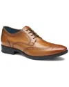 Johnston & Murphy Gibbons Wingtip Leather Oxford In Animal Print