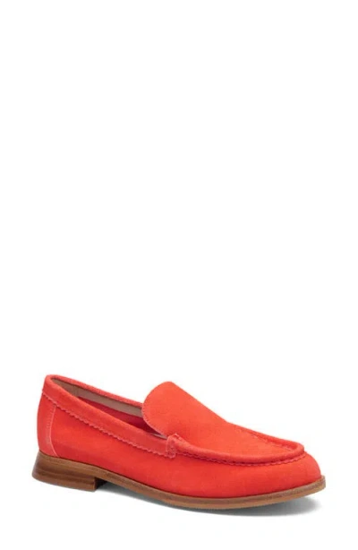 Johnston & Murphy Gillian Suede Loafer In Orange