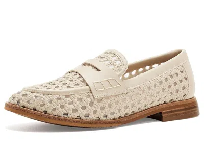Johnston & Murphy Gillian Woven Penny Loafers In Brown