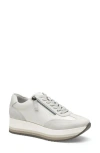 Johnston & Murphy Gracie Side Zip Sneaker In White