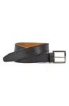 Johnston & Murphy Harrison Soft Leather Belt In Blue