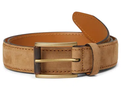 Johnston & Murphy Hartford Nubuck Belt Men's Belts Camel: 40 In Brown
