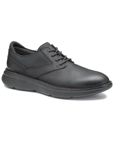 Johnston & Murphy Hayden Leather Sneaker In Gray