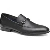 Johnston & Murphy Higgins Bit Loafers In Black