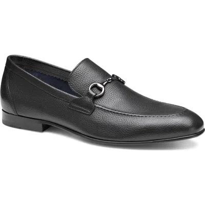 Johnston & Murphy Higgins Bit Loafers In Black