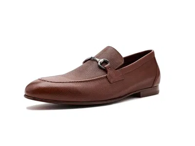 Johnston & Murphy Higgins Bit Loafers In Brown