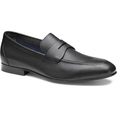 Johnston & Murphy Higgins Penny Loafer In Black