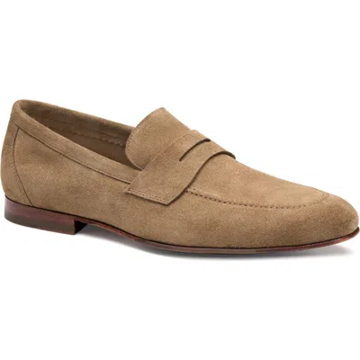 Johnston & Murphy Higgins Penny Loafers In Brown