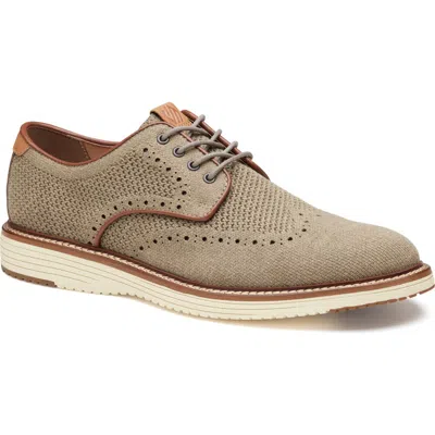 Johnston & Murphy Hodges Knit Wingtip Oxford In Brown