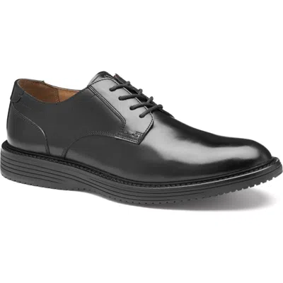 Johnston & Murphy Hodges Plain Toe Derby In Black