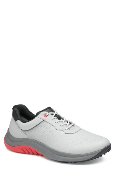 Johnston & Murphy Ht1-luxe Hybrid Golf Shoe In Light Grey Waterproof Full