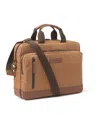 Johnston & Murphy Hudson Waterproof Briefcase In Cognac