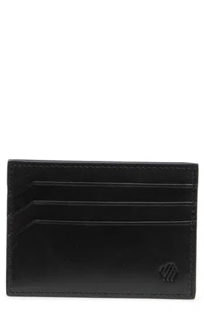 Johnston & Murphy Hunter Weekend Leather Card Case In Black