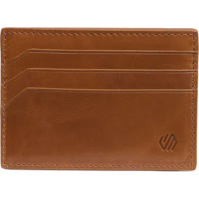 Johnston & Murphy Hunter Weekend Leather Card Case In Brown
