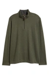 Johnston & Murphy Icon Reversible Quarter Zip In Green