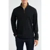 Johnston & Murphy Icon Reversible Quarter Zip In Black
