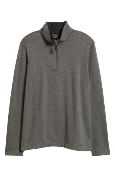 Johnston & Murphy Icon Reversible Quarter Zip In Gray