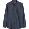 JOHNSTON & MURPHY JOHNSTON & MURPHY JACQUARD AIRPLANE BUTTON-UP SHIRT