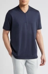 JOHNSTON & MURPHY JOHNSTON & MURPHY JACQUARD PIMA COTTON BLEND POLO