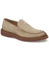 Johnston & Murphy Jameson Venetian Suede Loafer In Brown