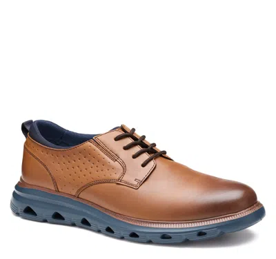Johnston & Murphy Jenkins Plain Toe Dress Casual Oxford In Brown