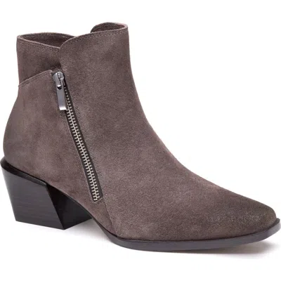 Johnston & Murphy Kalista Double Zip Bootie In Brown