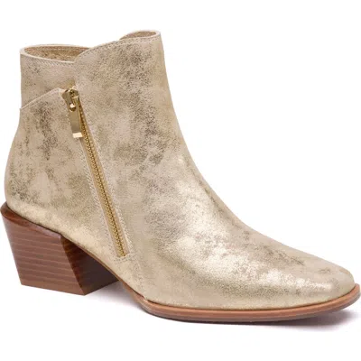 Johnston & Murphy Kalista Double Zip Bootie In Neutral