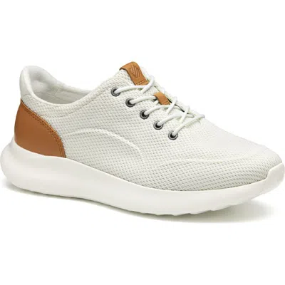 Johnston & Murphy Kasler Knit Sneaker In White