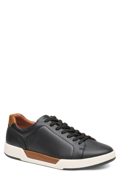 Johnston & Murphy Kendall Anson Lace To Toe Sneaker In Black