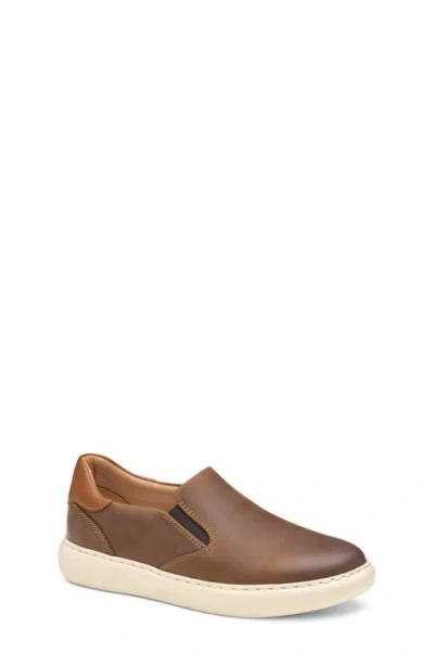 Johnston & Murphy Kids' Anders Slip-on Sneaker In Brown