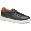 Johnston & Murphy Kids' Anders Sneaker In Black Full Grain