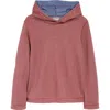 Johnston & Murphy Kids' Solid Reversible Hoodie In Berry/blue